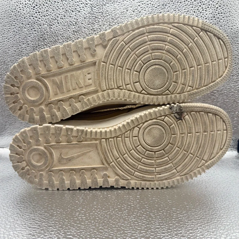 Size 9.5 Nike Court Vision Mid Winter Mens Wheat Gold Good DR7882-700 Sneakers
